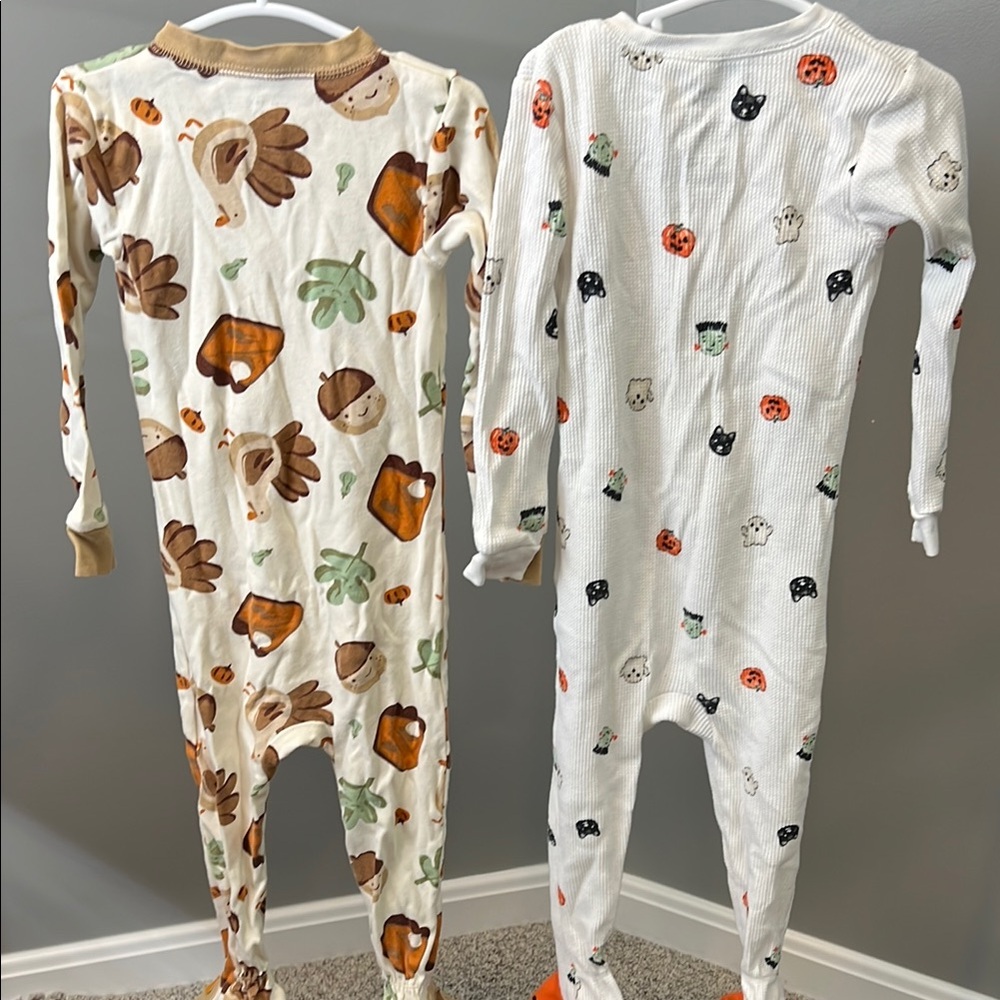 Carter’s Fall Footies | Toddler Fall PJs | Halloween Jammies | Thanksgiving - Picture 8 of 8